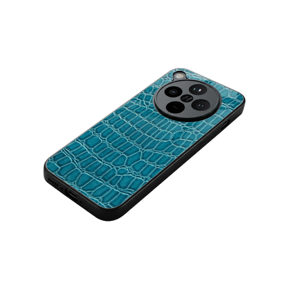 Croco Blue stylish phone case for oppo find x8 | glossy glass and slim fit
