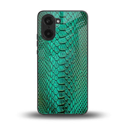 Croco Emerald back phone cover | glass case for oneplus nord ce5 5g