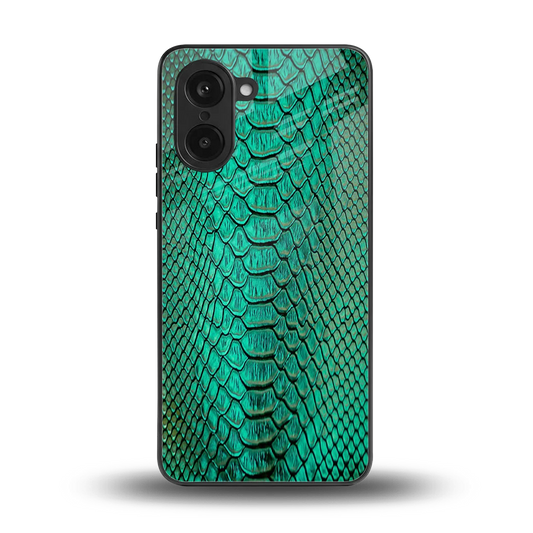 Croco Emerald back phone cover | glass case for oneplus nord ce5 5g