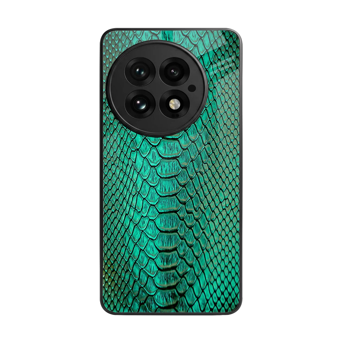 Croco Emerald back phone cover | glass case for oneplus 13