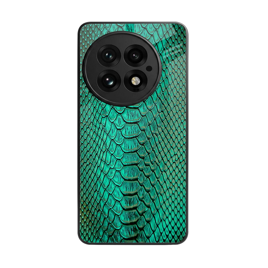 Croco Emerald back phone cover | glass case for oneplus 13