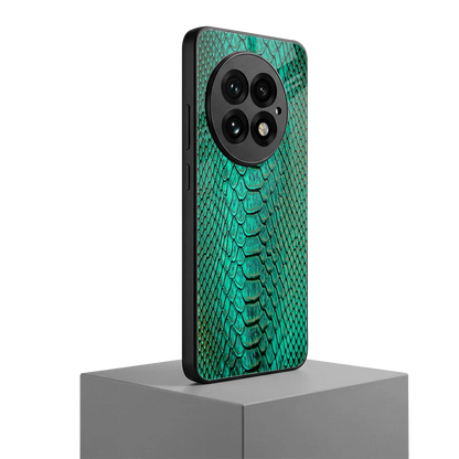 Croco Emerald oneplus 13 mobile cover | shockproof glass phone case