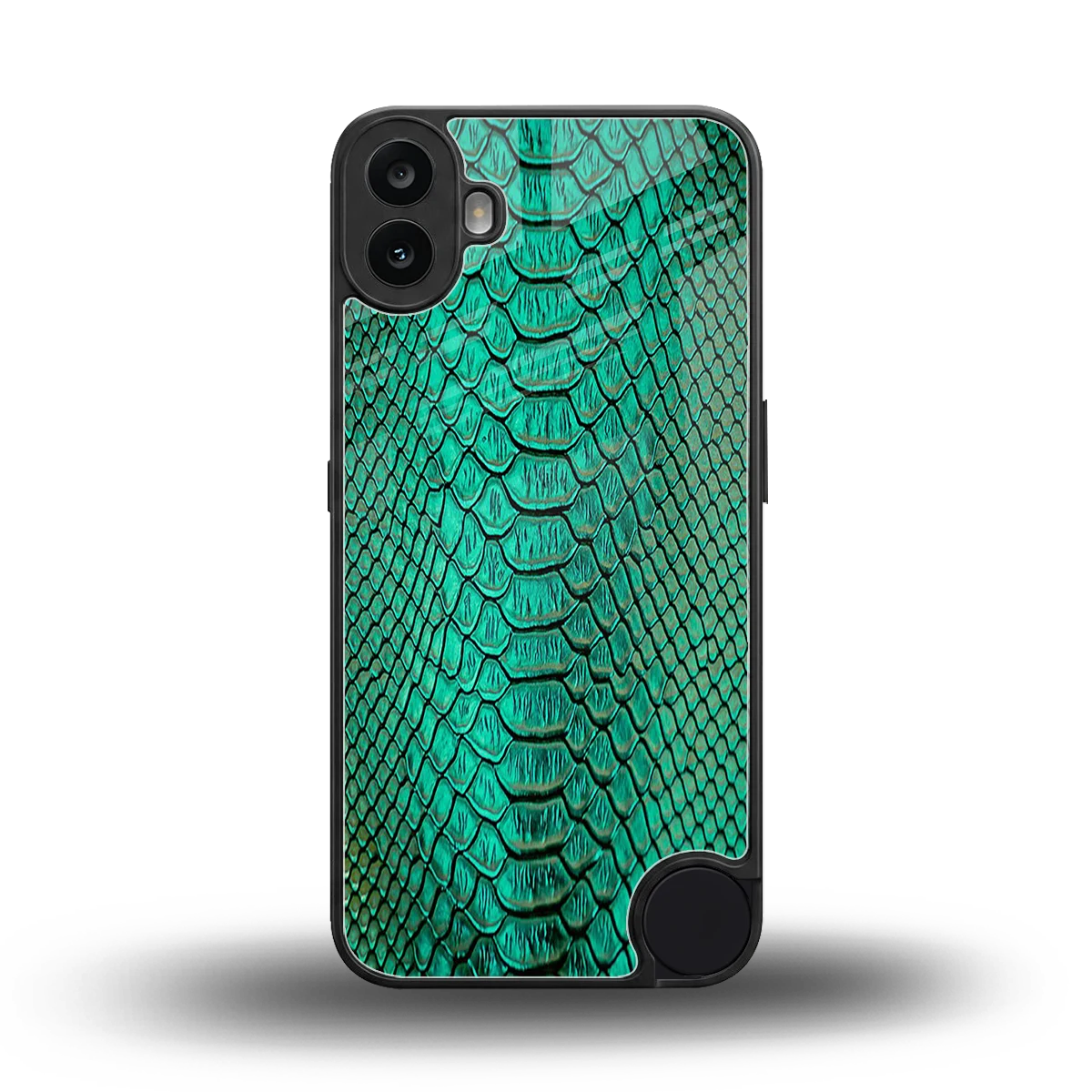 Croco Emerald back phone cover | glass case for cmf nothing phone 1