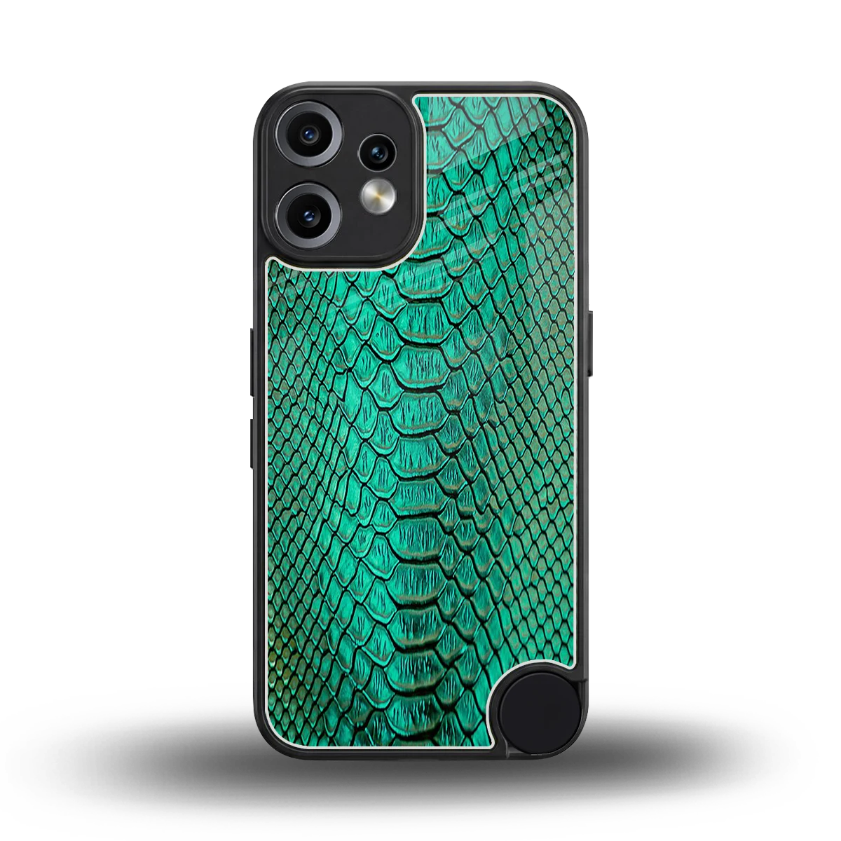 Croco Emerald back phone cover | glass case for cmf nothing phone 2 pro