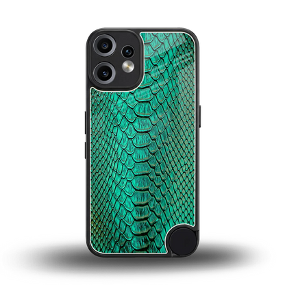 Croco Emerald back phone cover | glass case for cmf nothing phone 2 pro