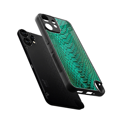 Croco Emerald sleek cmf nothing phone 2 pro cover with tempered glass back and TPU edges