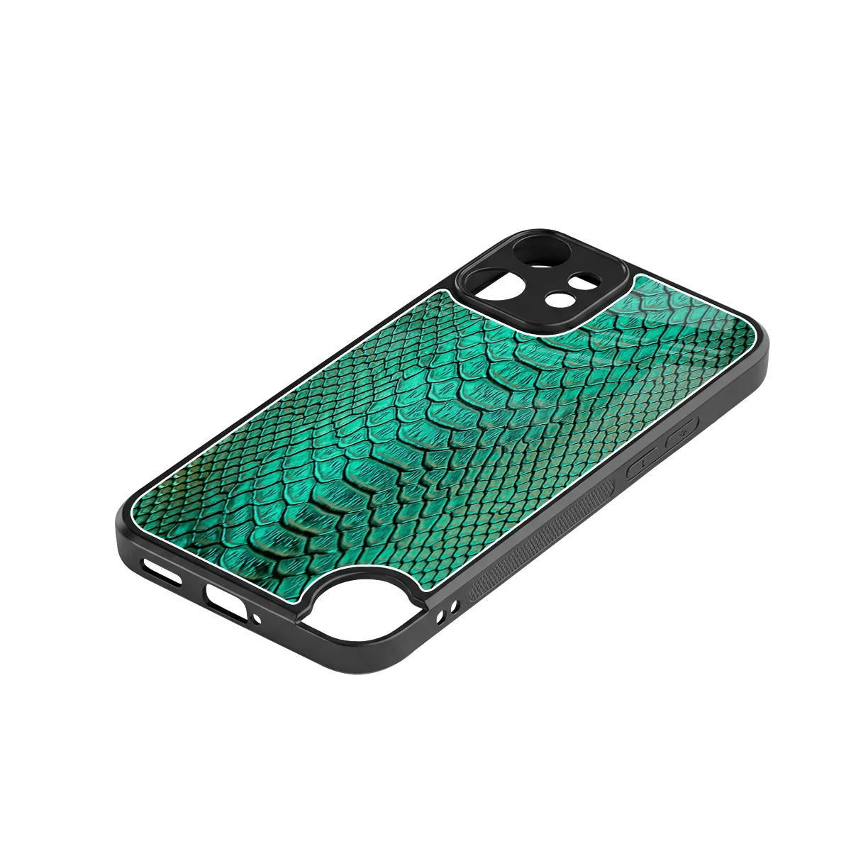 Croco Emerald stylish phone case for cmf nothing phone 2 pro | glossy glass and slim fit