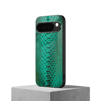 Croco Emerald google pixel 10 pro xl mobile cover | shockproof glass phone case