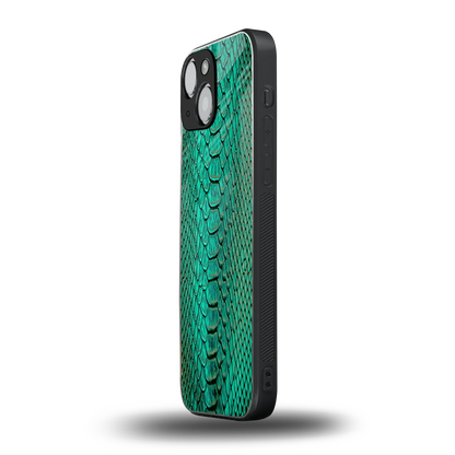 Croco Emerald iphone 13 mini mobile cover | shockproof glass phone case