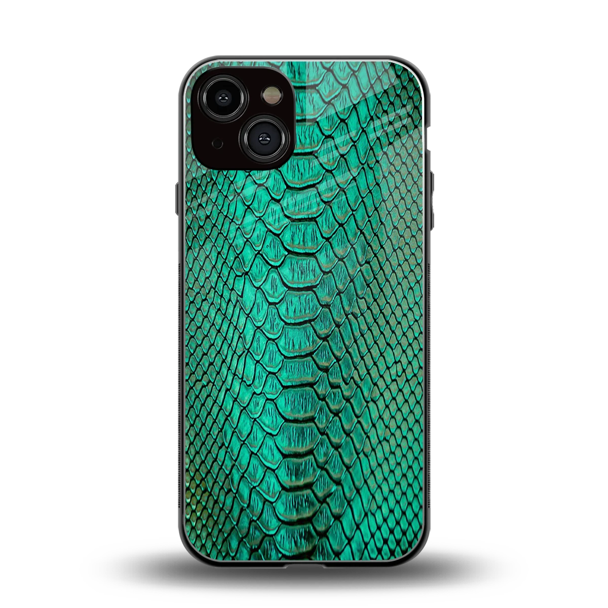 Croco Emerald back phone cover | glass case for iphone 13