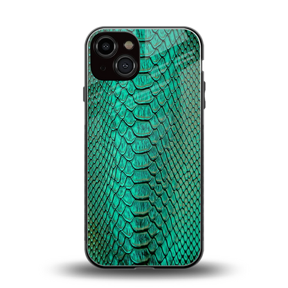 Croco Emerald back phone cover | glass case for iphone 13