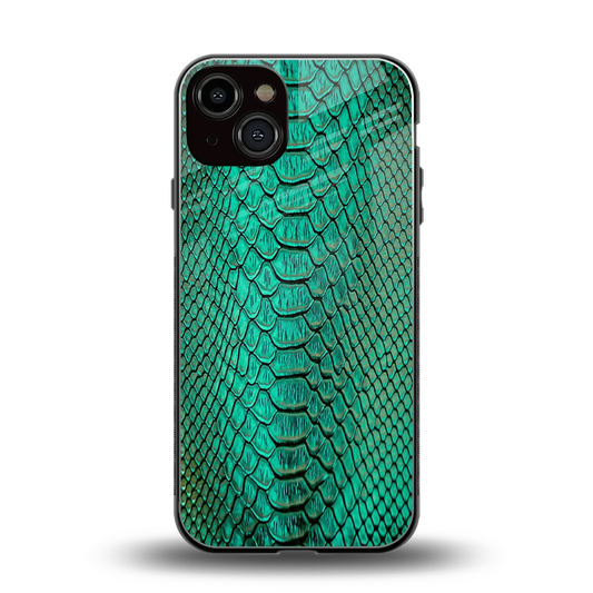 Croco Emerald back phone cover | glass case for iphone 14