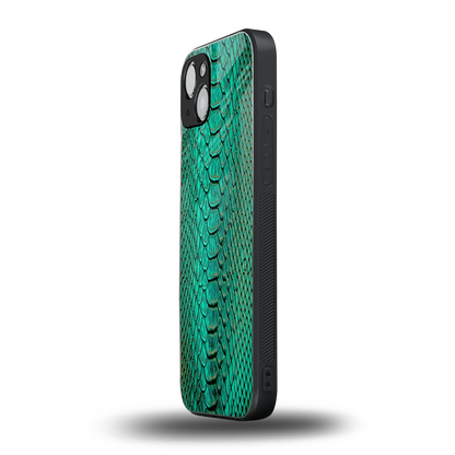 Croco Emerald iphone 14 plus mobile cover | shockproof glass phone case