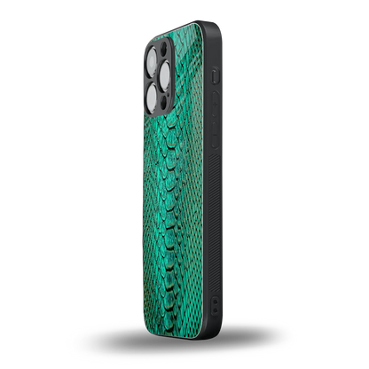 Croco Emerald iphone 15 pro max mobile cover | shockproof glass phone case