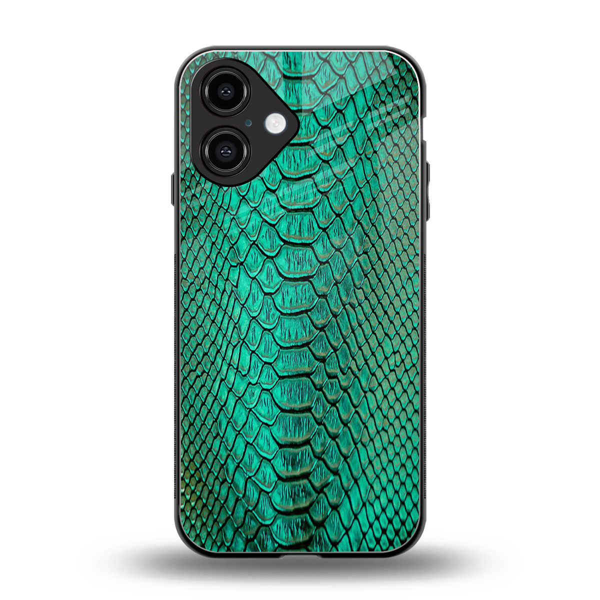 Croco Emerald Phone Case for Iphone 16 | Glass Case