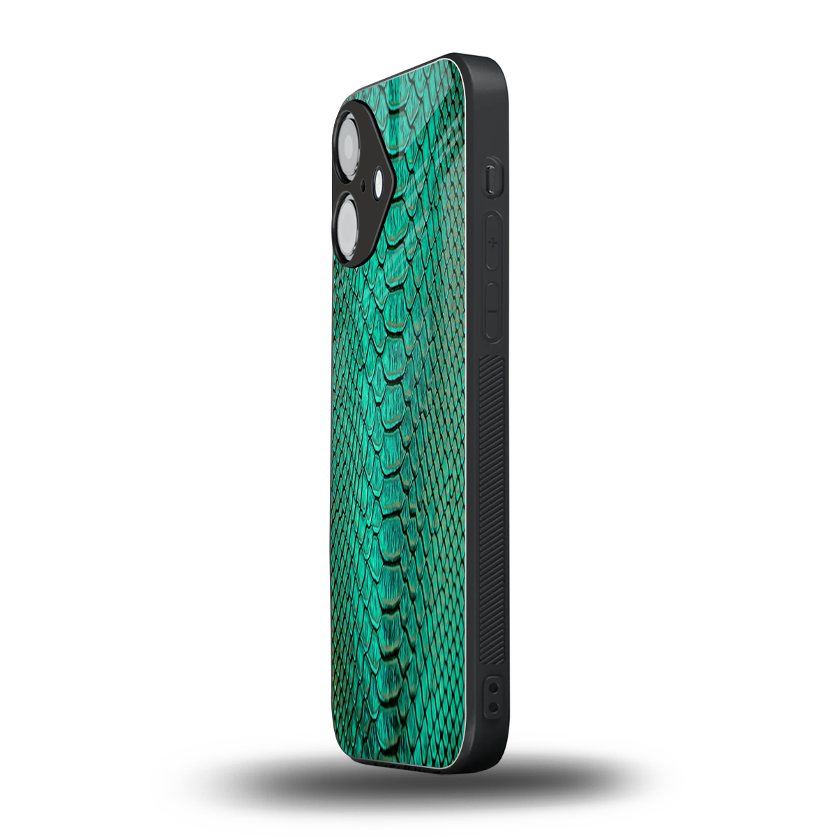 Croco Emerald Phone Case for Iphone 16 | Glass Case