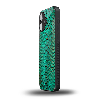 Croco Emerald Phone Case for Iphone 16 | Glass Case