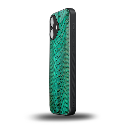Croco Emerald iPhone 16 mobile cover | shockproof glass phone case