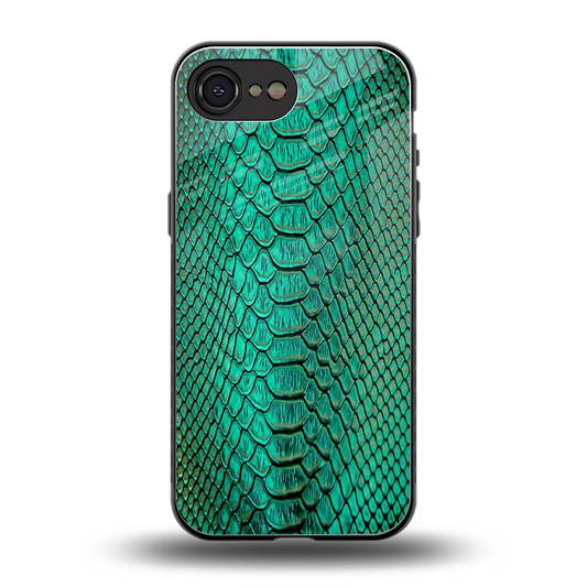 Croco Emerald back phone cover | glass case for iphone 16e