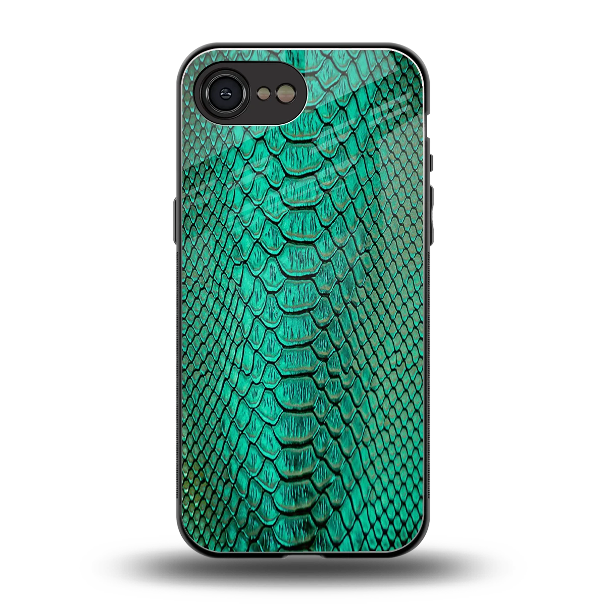 Croco Emerald back phone cover | glass case for iphone 17e