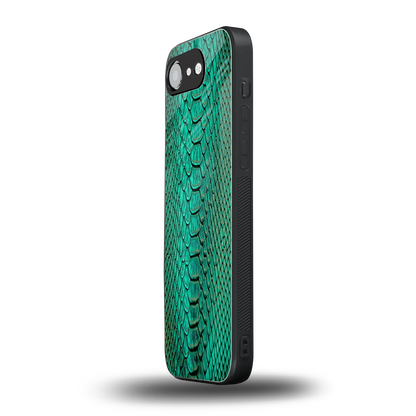 Croco Emerald iphone 16e mobile cover | shockproof glass phone case