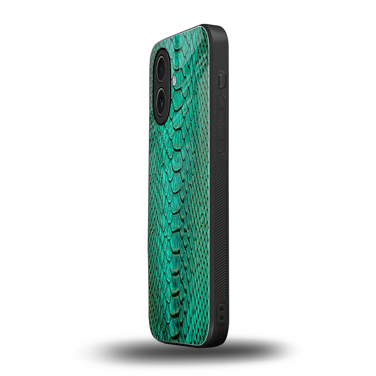 Croco Emerald iphone 17 mobile cover | shockproof glass phone case