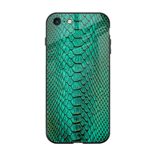 Croco Emerald back phone cover | glass case for iphone 7