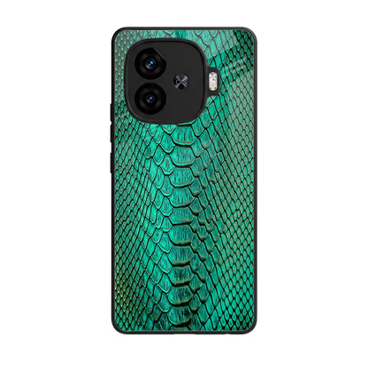 Croco Emerald back phone cover | glass case for iqoo neo 10r 5g