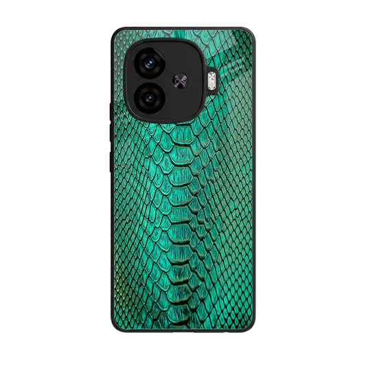Croco Emerald back phone cover | glass case for iqoo neo 10r 5g