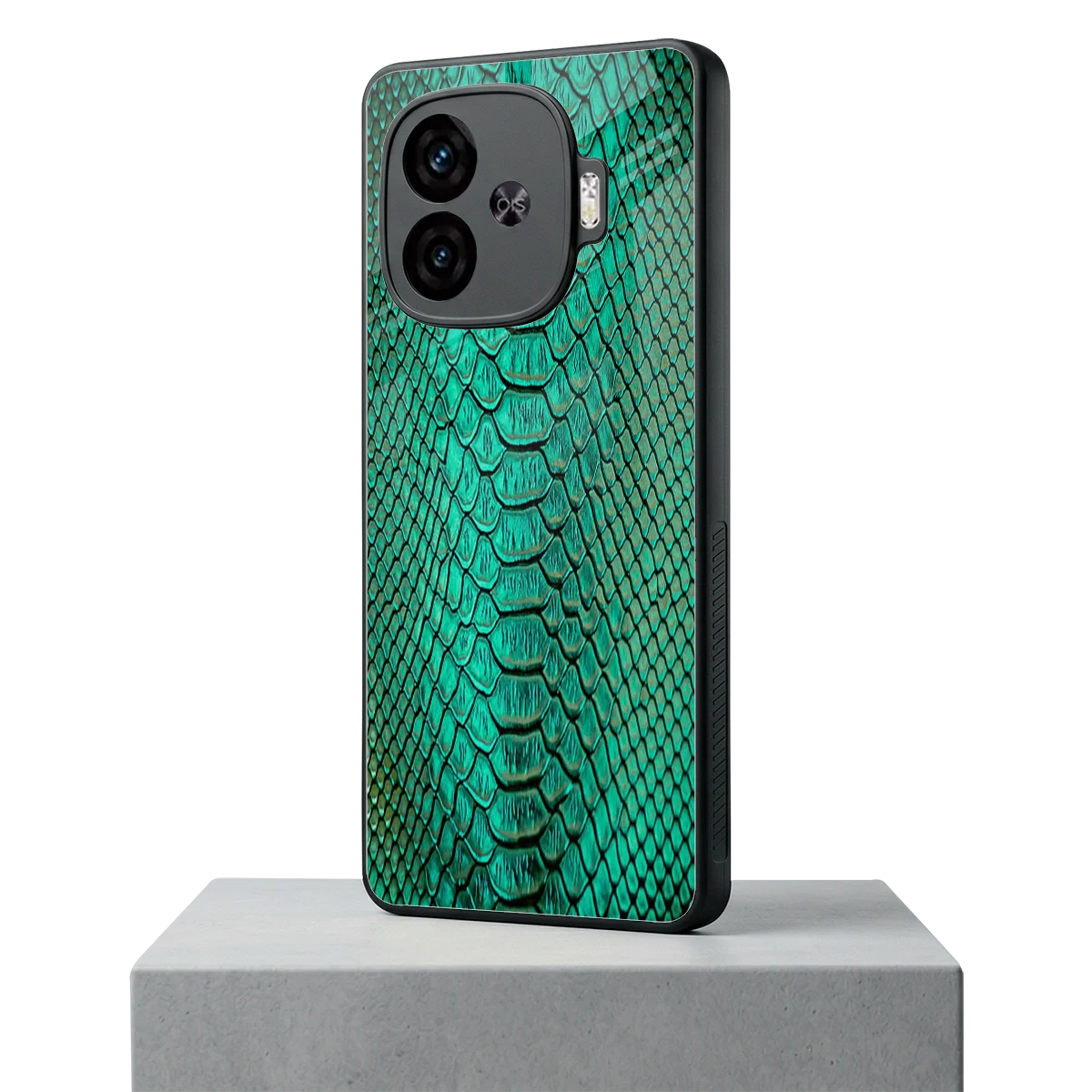 Croco Emerald iqoo neo 10r 5g mobile cover | shockproof glass phone case