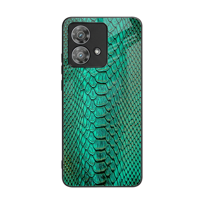 Croco Emerald back phone cover | glass case for motorola edge 40 neo 5g