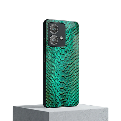 Croco Emerald motorola edge 40 neo 5g mobile cover | shockproof glass phone case