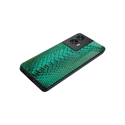 Croco Emerald stylish phone case for motorola edge 50 fusion | glossy glass and slim fit