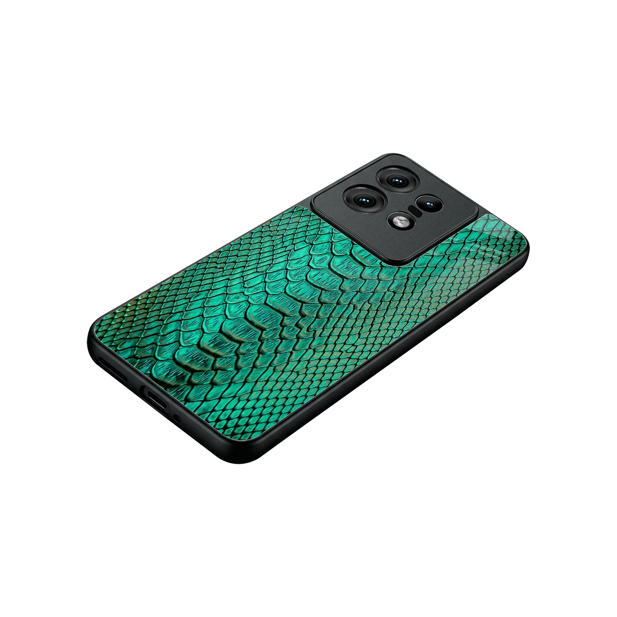 Croco Emerald stylish phone case for motorola edge 50 pro | glossy glass and slim fit