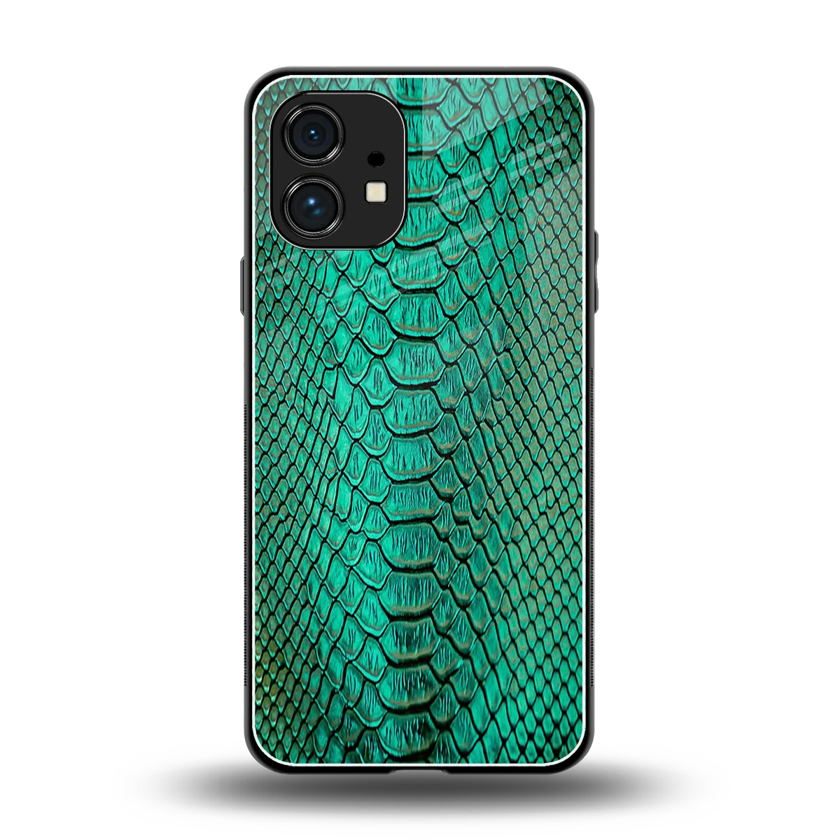 Croco Emerald back phone cover | glass case for nothing phone 1
