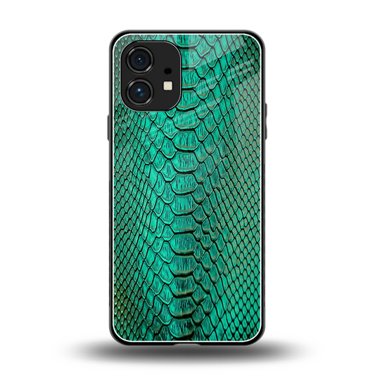 Croco Emerald back phone cover | glass case for nothing phone 1