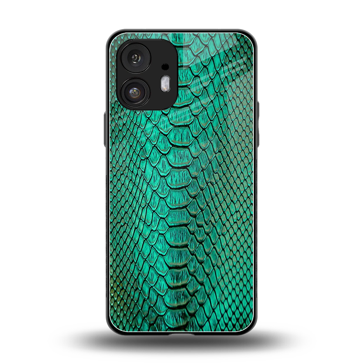 Croco Emerald back phone cover | glass case for nothing phone 2