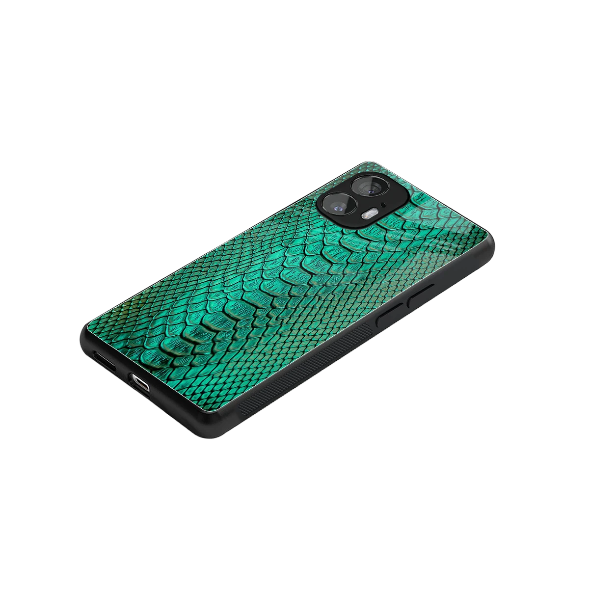 Croco Emerald stylish phone case for nothing phone 2 | glossy glass and slim fit