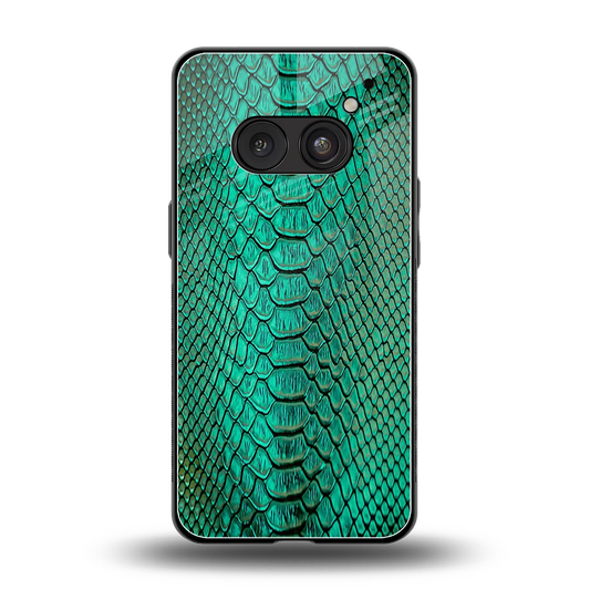 Croco Emerald back phone cover | glass case for nothing phone 2a