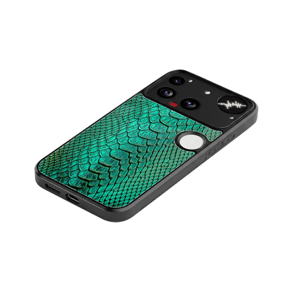 Croco Emerald stylish phone case for nothing phone 3 | glossy glass and slim fit