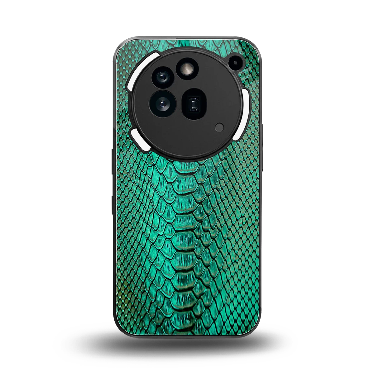 Croco Emerald back phone cover | glass case for nothing phone 3a pro