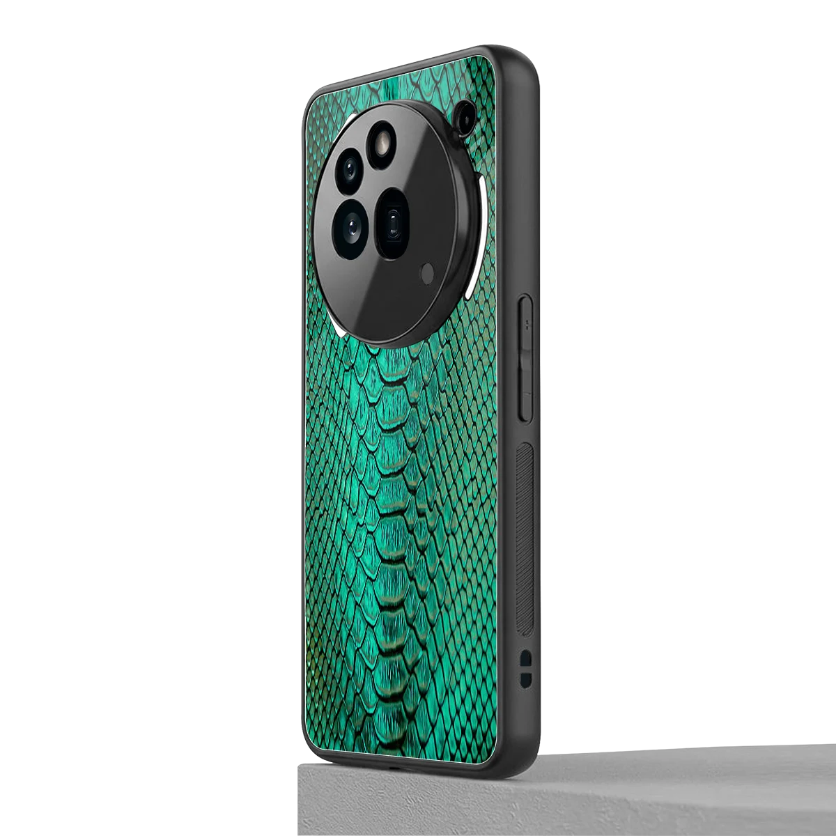 Croco Emerald nothing phone 3a pro mobile cover | shockproof glass phone case