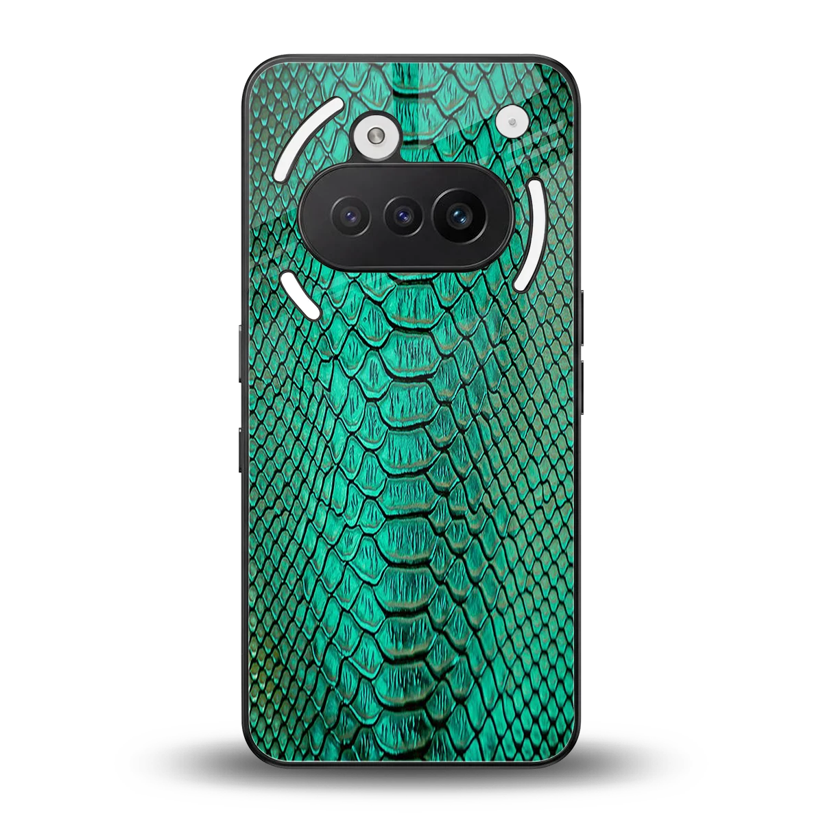 Croco Emerald back phone cover | glass case for nothing phone 3a