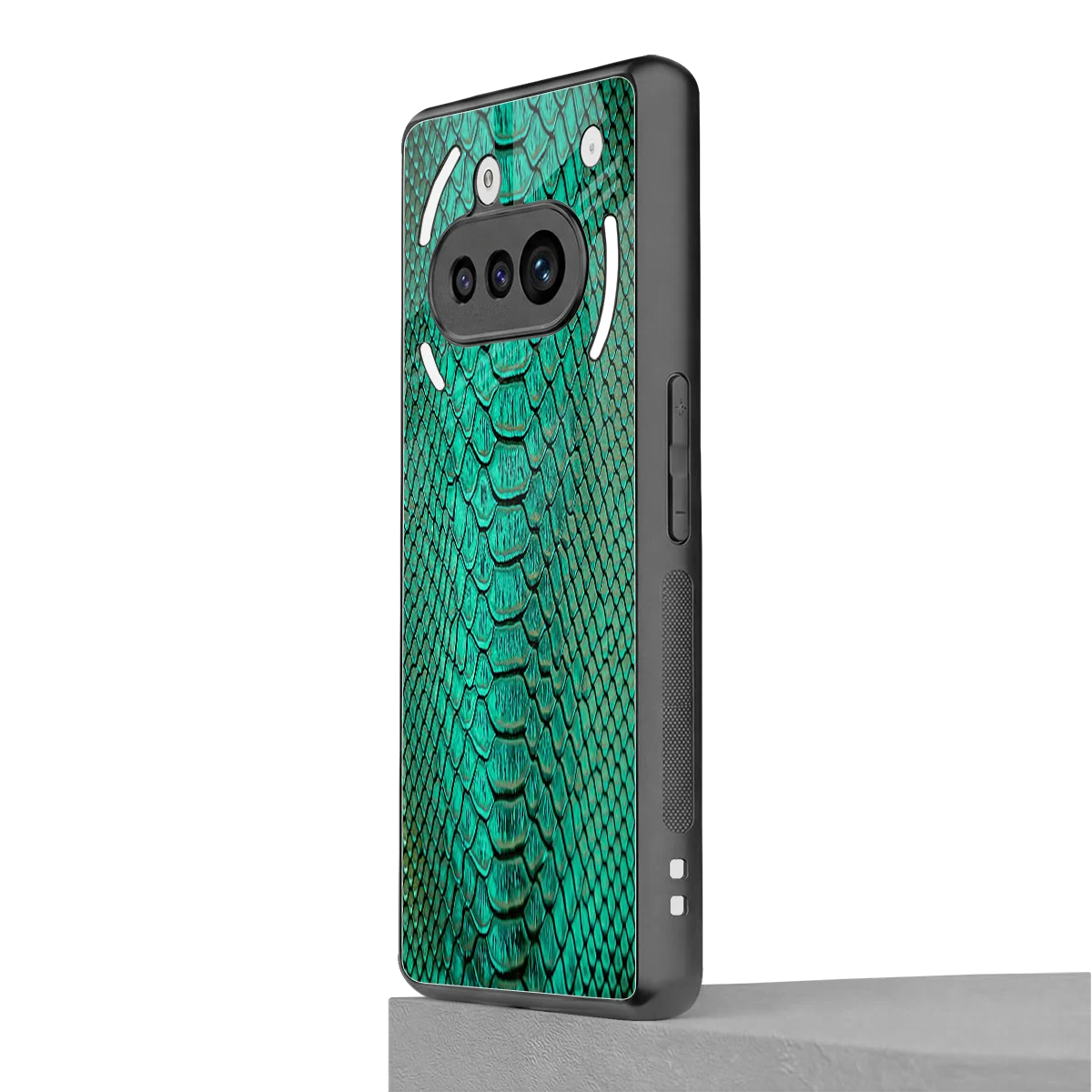 Croco Emerald nothing phone 3a mobile cover | shockproof glass phone case