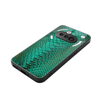 Croco Emerald stylish phone case for nothing phone 3a | glossy glass and slim fit
