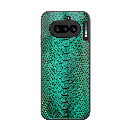 Croco Emerald back phone cover | glass case for nothing phone 4a