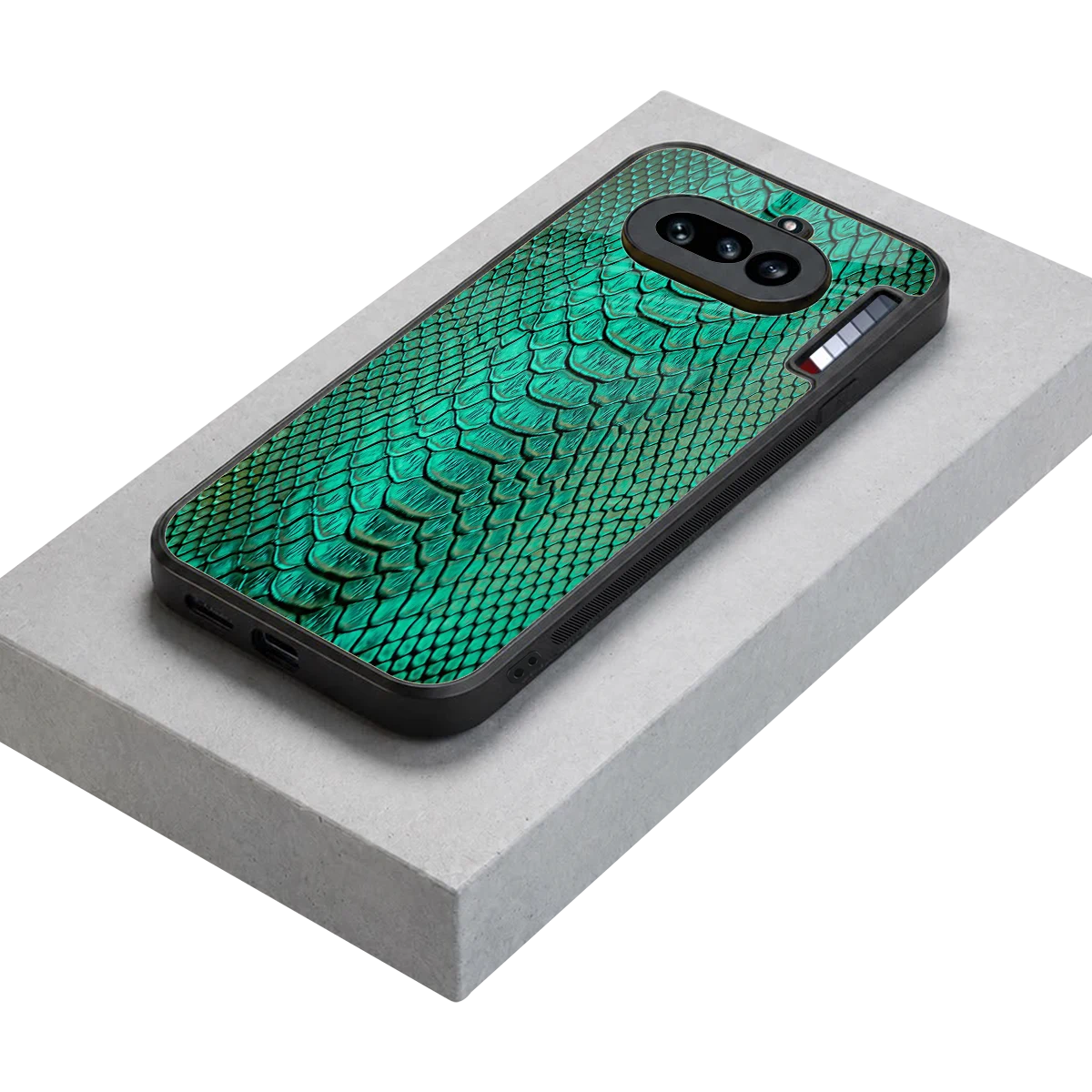 Croco Emerald stylish phone case for nothing phone 4a | glossy glass and slim fit
