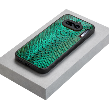 Croco Emerald stylish phone case for nothing phone 4a | glossy glass and slim fit