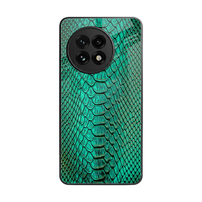 Croco Emerald back phone cover | glass case for oneplus 13r