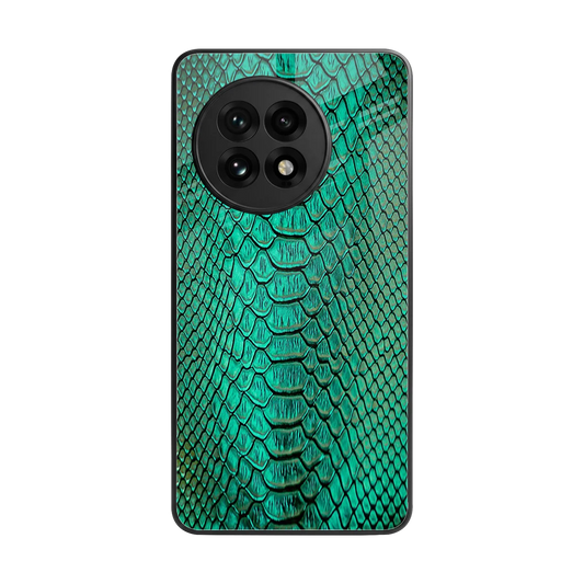 Croco Emerald back phone cover | glass case for oneplus 13r